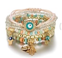Lucky eye charm bohemian style multilayer handmade bead bracelets for women ópcs set bead bracelet layer bracelet
