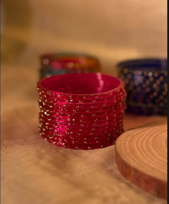 Raindrop Glass Bangle Set (Luxury)