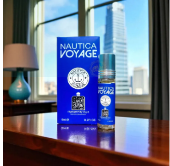 Nautica Voyage Inspired Men’s Attar 6ml Roll-On Elegant Fresh Fragrance Ator Oil Masculine Long Lasting Perfume Oil Fresh & Sporty Scent