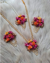 Artificial Flower Jewellery Set For Women