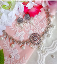 Antique choker set with choker and earring - Metal oxidised jewellery