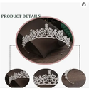 Crowns for Adults, Silver Rhinestone Women Tiaras and Crowns for Kids Birthday Tiara Princess Queen Crown for Girls Fancy Dress Bridal Wedding Tiara