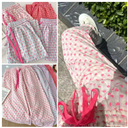 Summer Pajama Pants Woman Heart Print Trousers Gauze Home Trousers Casual Simple Ladies Sleeping Pants