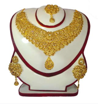 indian gold plated Jewellery Set For Women-Color Family Gold