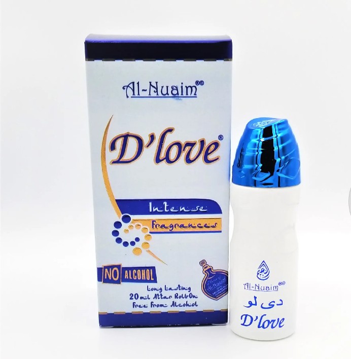 D'Love By Al-Nuaim Attar Roll On Fragrance Long Lasting D love Perfume Oil - 20ml
