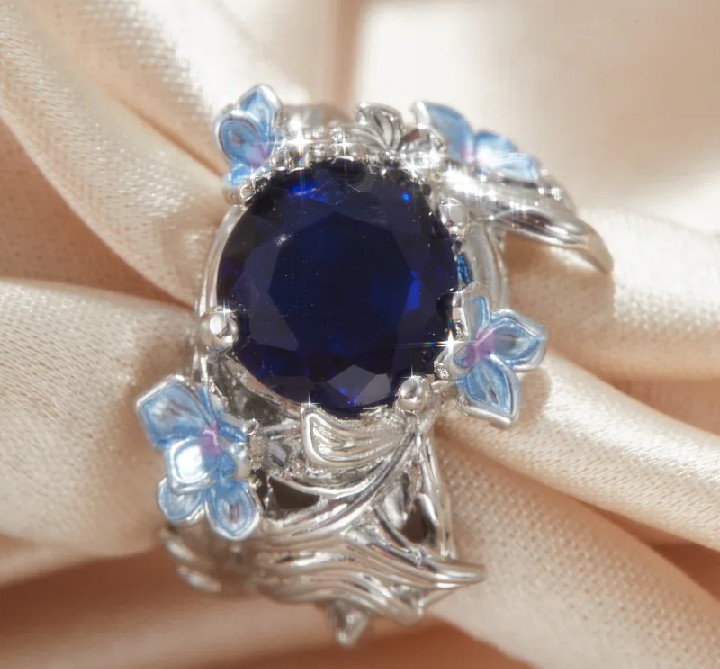 1pc Elegant Iris Style Ring Luxurious Cubic Zirconia Women's Ring Perfect for Weddings Engagements Valentine's Day Jewelry Gifts