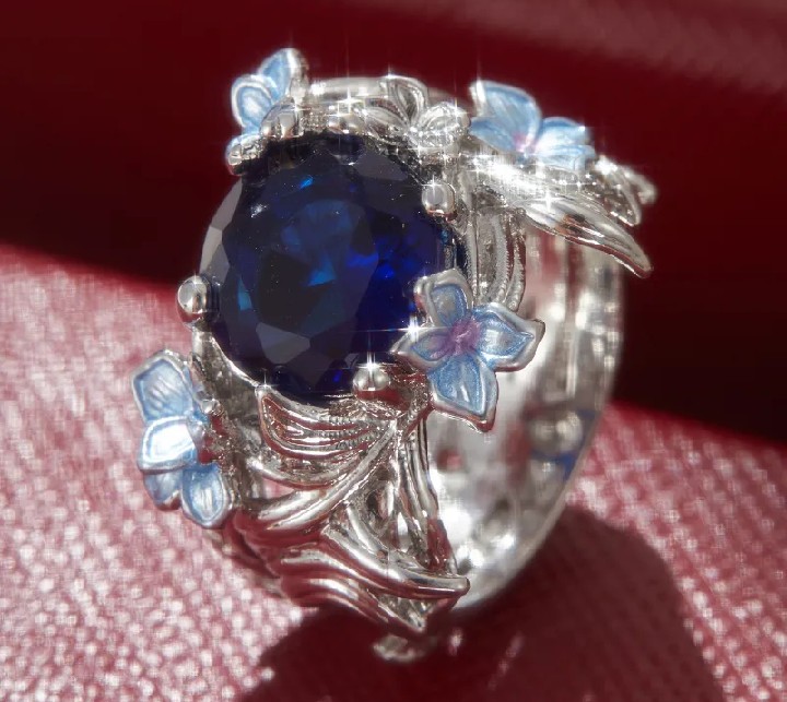 1pc Elegant Iris Style Ring Luxurious Cubic Zirconia Women's Ring Perfect for Weddings Engagements Valentine's Day Jewelry Gifts