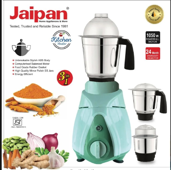 Jaipan Mixer Griender 1050W 3 in 1 combo