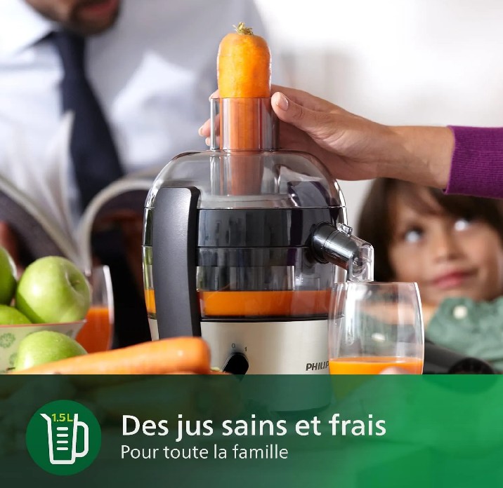 Philips HR1832/00 Viva Collection 1.5-Litre Juicer | Fruit Extractor (500W)