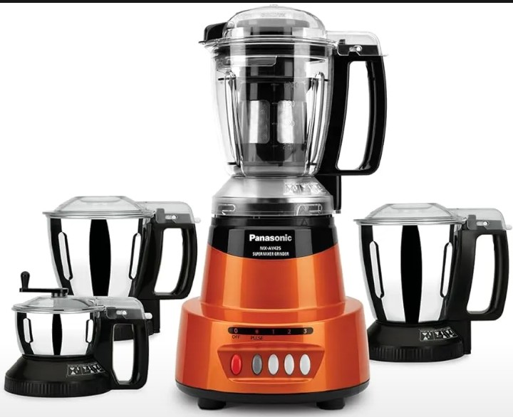 Panasonic MX-AV425 1500-Watt Super Mixer Grinder multi color