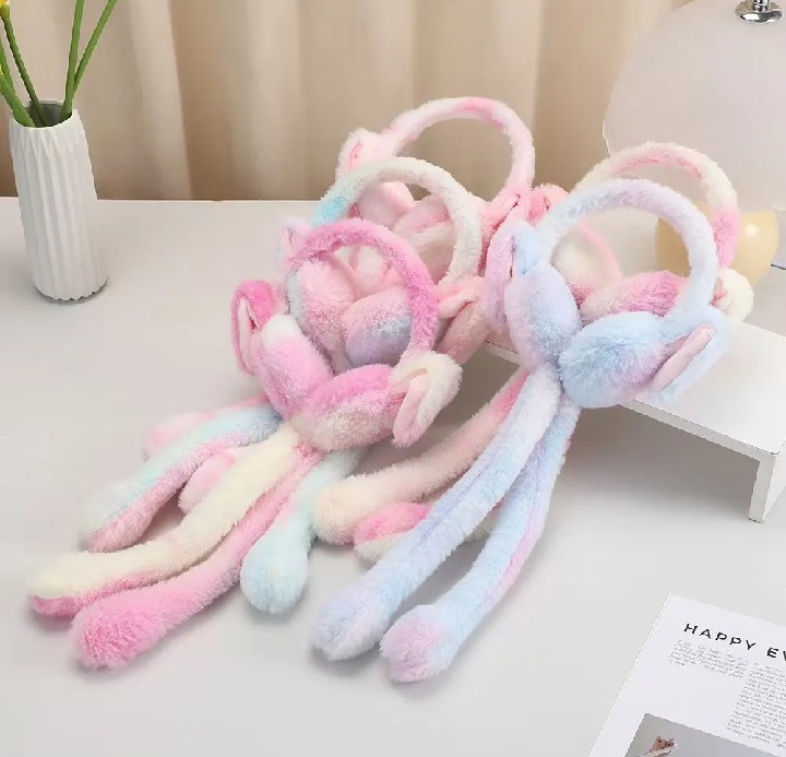 Soft Plush Ear Warmer Winter Warm Earmuffs for Women Men Fashion Solid Color Earflap Outdoor Cold Protection Ear-Muffs