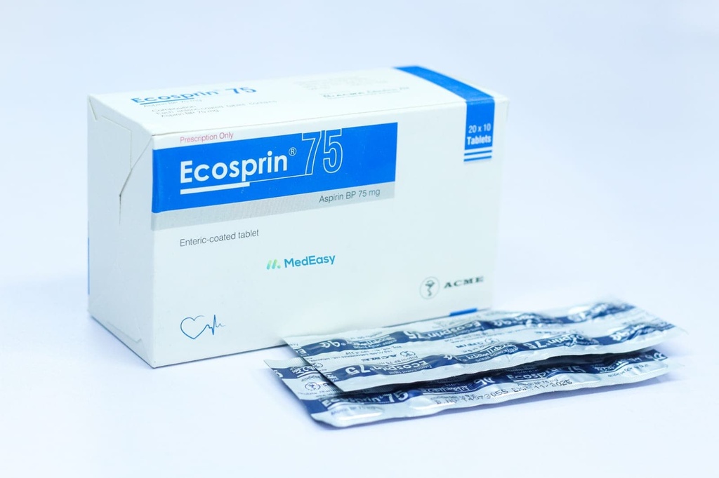 Ecosprin75 mg Tablet /14's strip