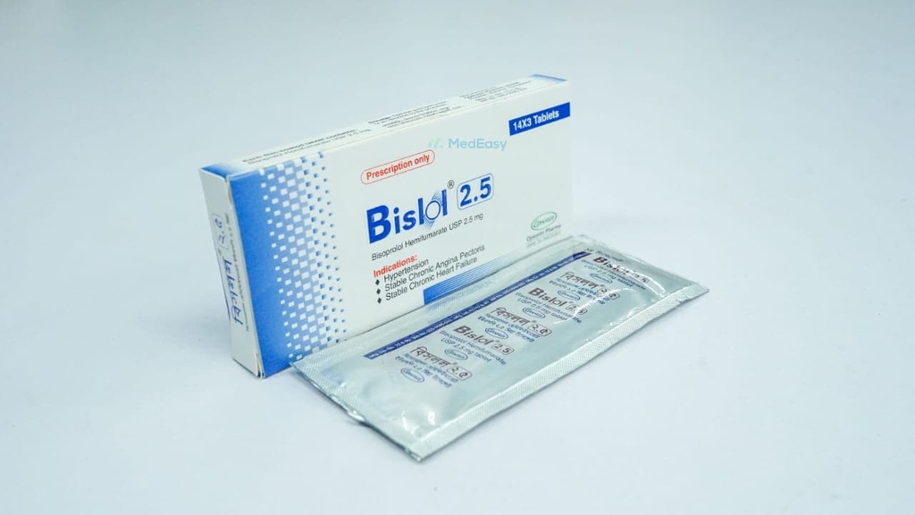 Bislol2.5 mg Tablet / 14's strip