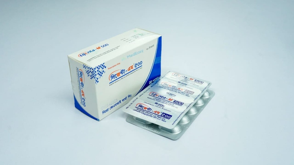 Lijenta-M2.5 mg+500 mg Tablet / 10' s strip
