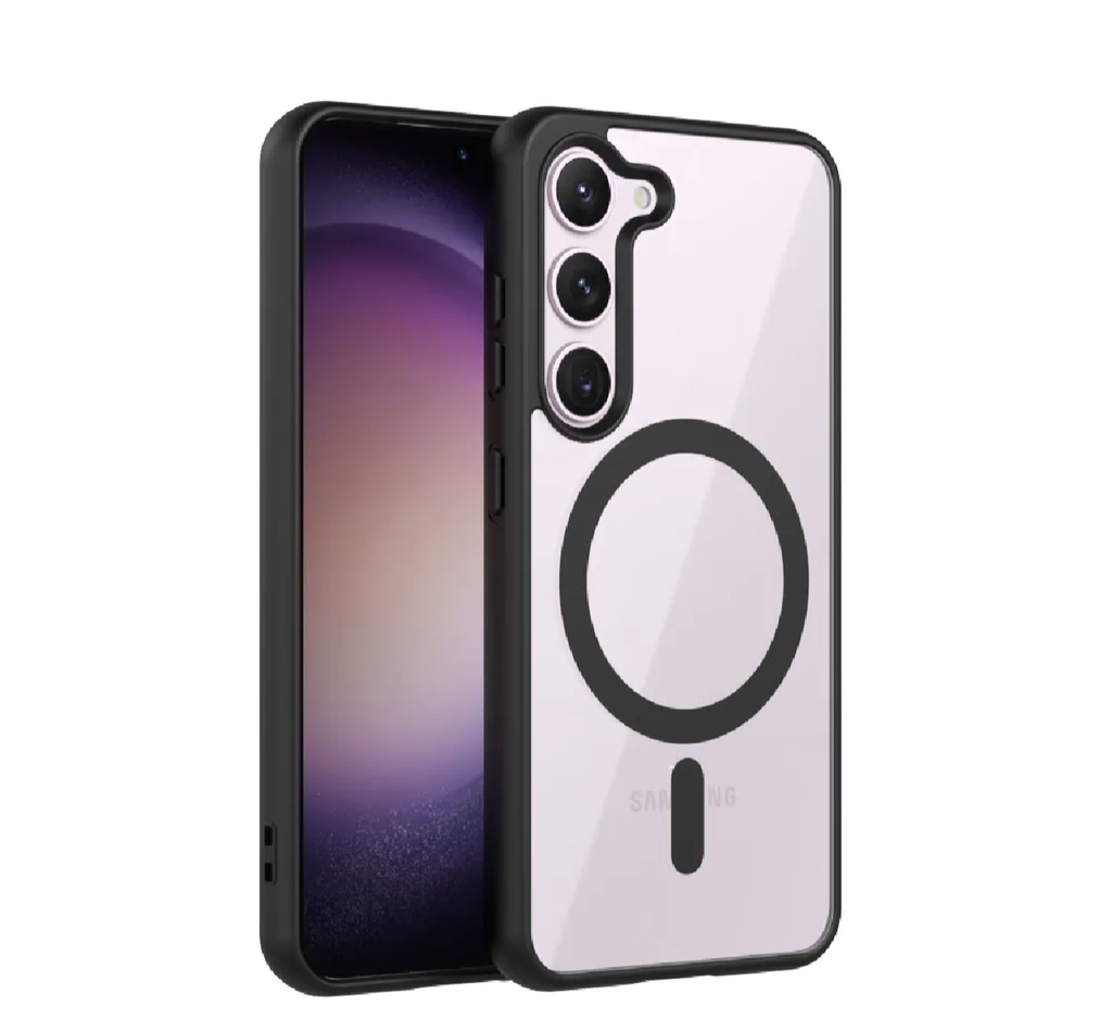 forSamsung Galaxy A54 Magsafe case Charger supported Slim Clear transparent Silicone Back Cover case Eouro cover