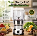 Nima 2 In 1 Electric Blender & Grinder Spice Grinder Juicer High Quality Heavy Duty Blender and Mixer Grinder