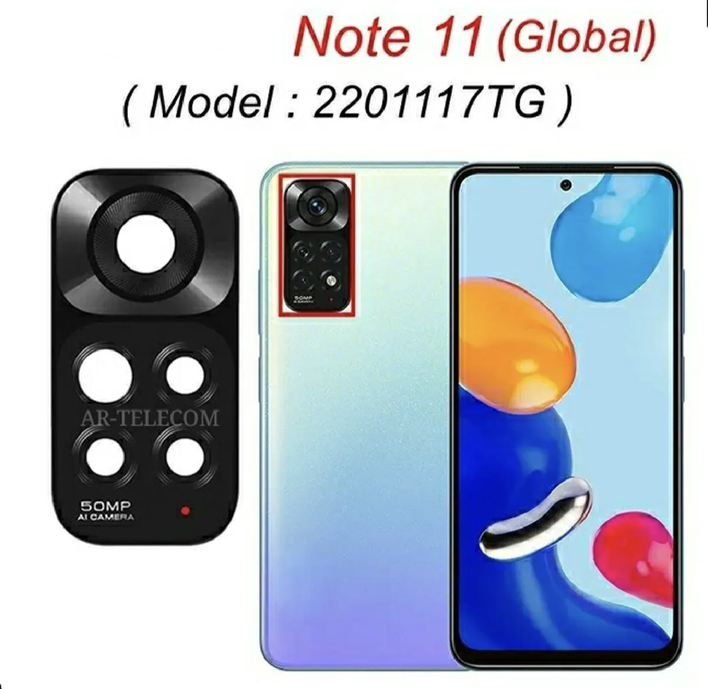For Xigomi Redmi Note 11 4G (Global) (2201117TG) Camera Glass Lens Back Rear Camera Lens Replacement Repair Spare Parts