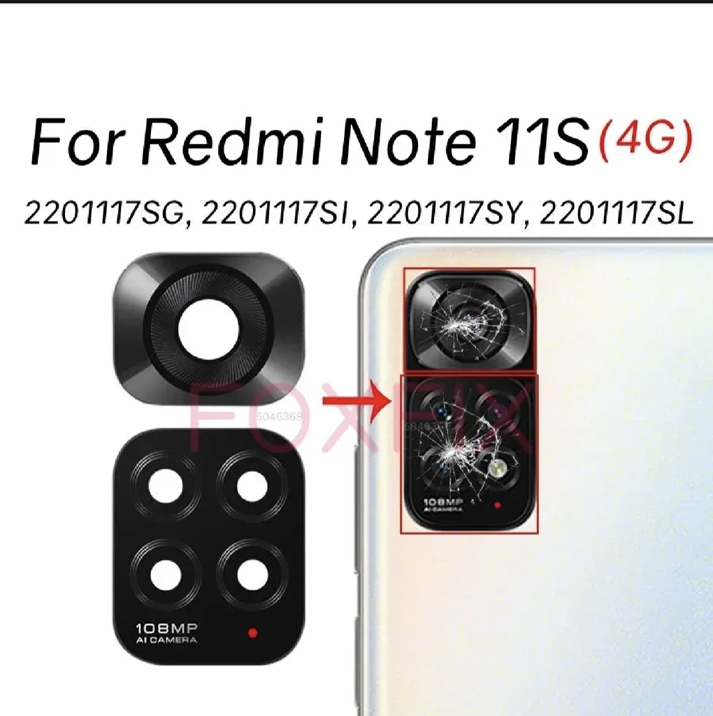 For Redmi Note 11S 4G 2201117SG 2201117SI Replacement Back Camera Glass