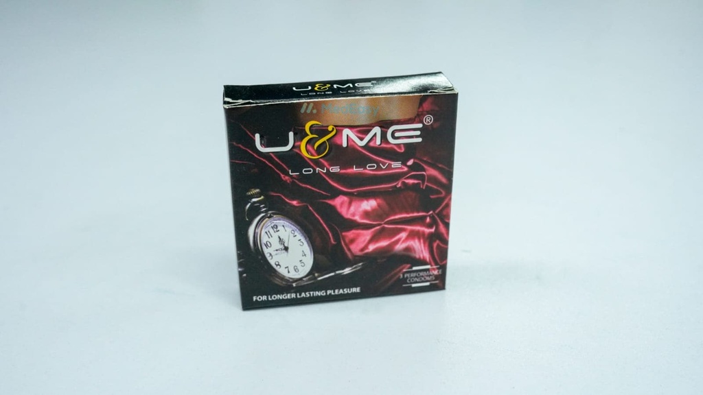 U & ME Long Love Condoms/3x 1's pack