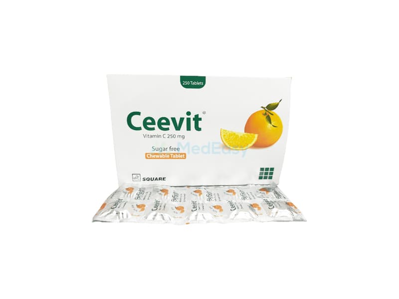 Ceevit 250 mg Chewable Tablet / 10's strip
