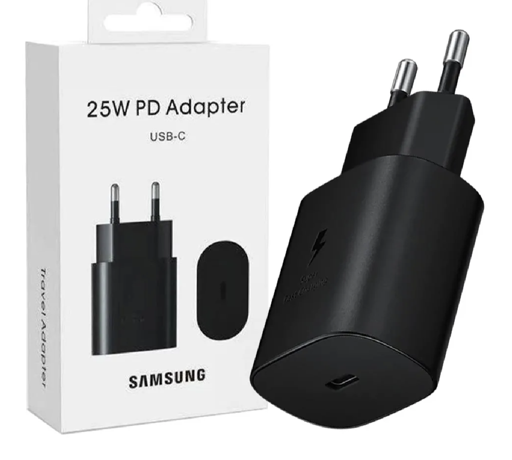 Original Samsung 25W PD Super Fast Power Adapter with C to C Fast Charging Cable