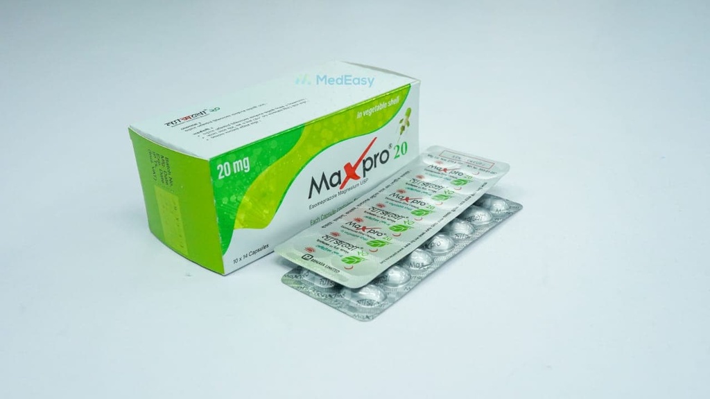 Maxpro 20 mg Capsule/14's strip