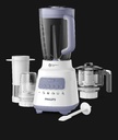 Philips Blender HR2223-700W |  ProBlend  Crush |  5 Speeds |  Ice Crush |  Quick Clean |  Chopper + Mill + Filter |  40% Finer Blend, 2x  Faster Ice Crushing |  2 Years Warranty