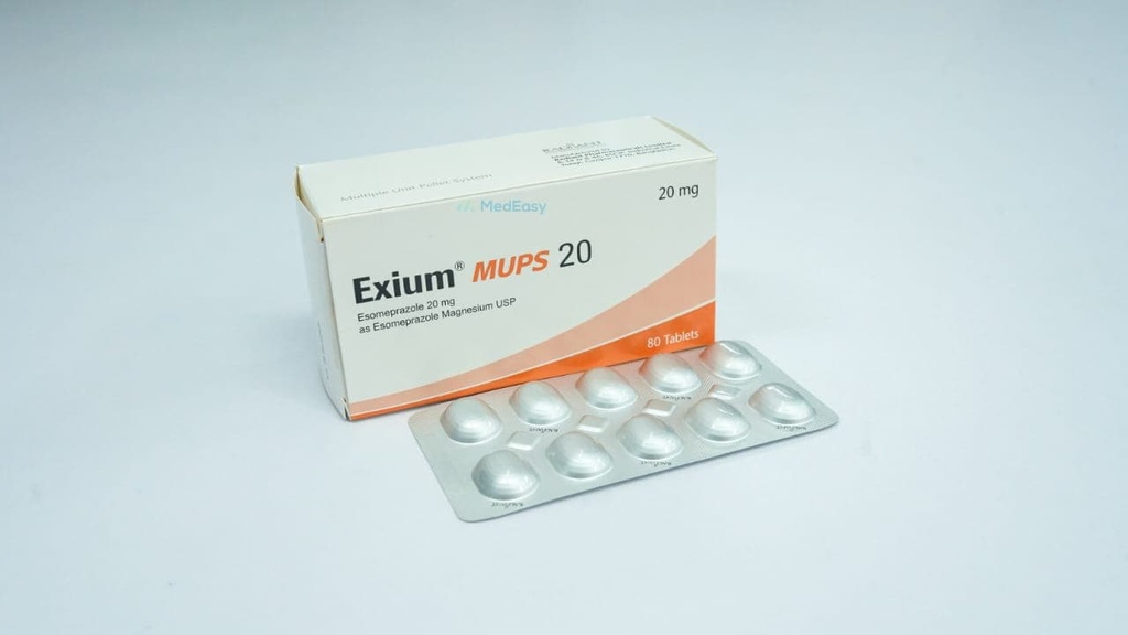 Exium MUPS- 20 mg MUPS Tablet/10's strip