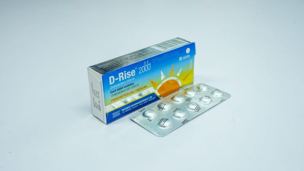 D-Rise- 2000 IU Tablet/10's strip