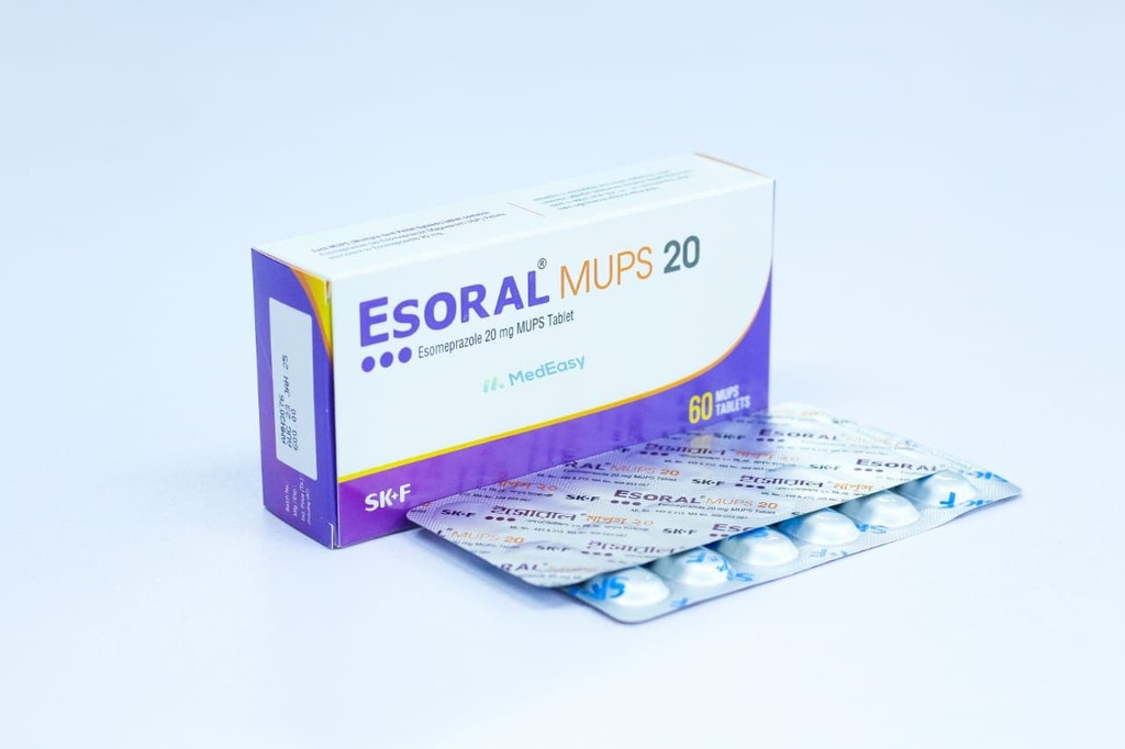 Esoral MUPS 20 mg MUPS Tablet/14 pes