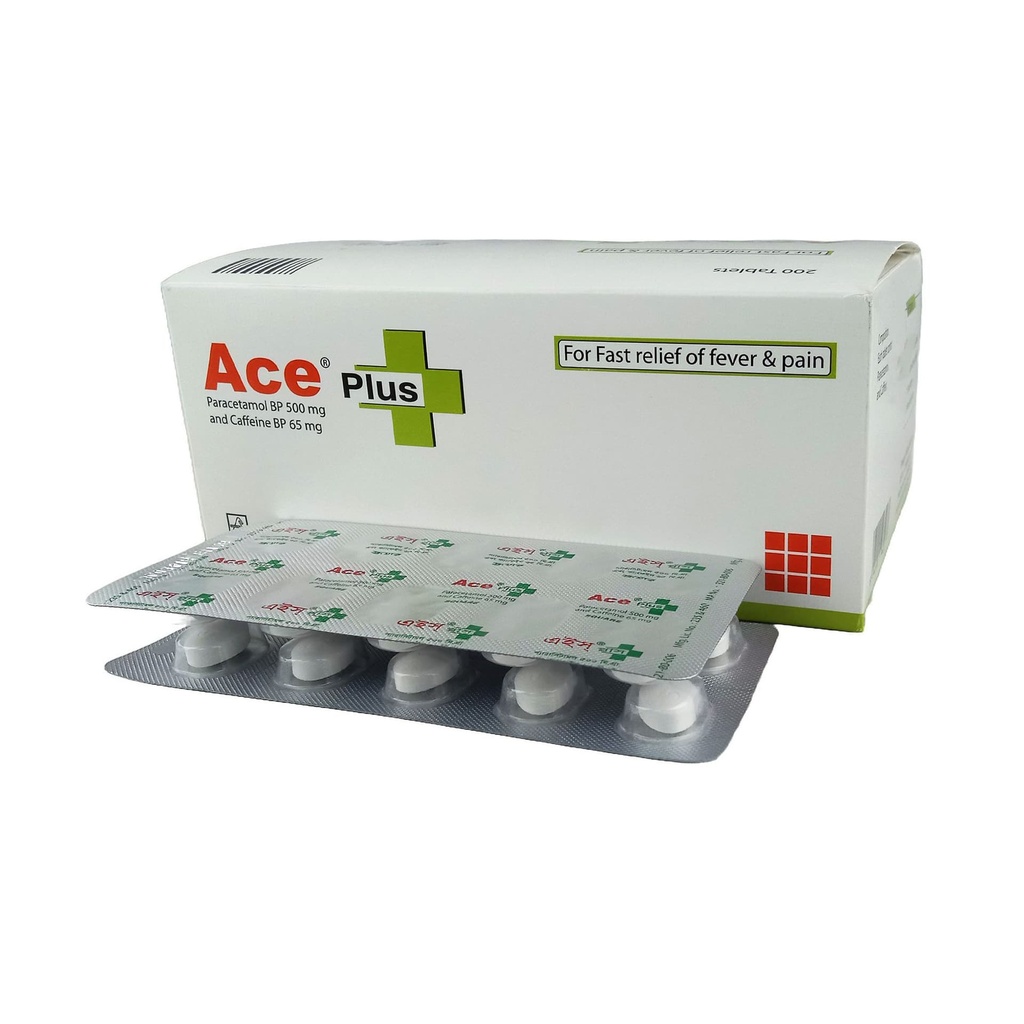 Ace Plus 500 mg+65 mg Tablet/10 pes
