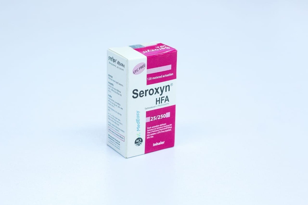 Seroxyn(25 mcg+250 mcg)/puff Inhaler