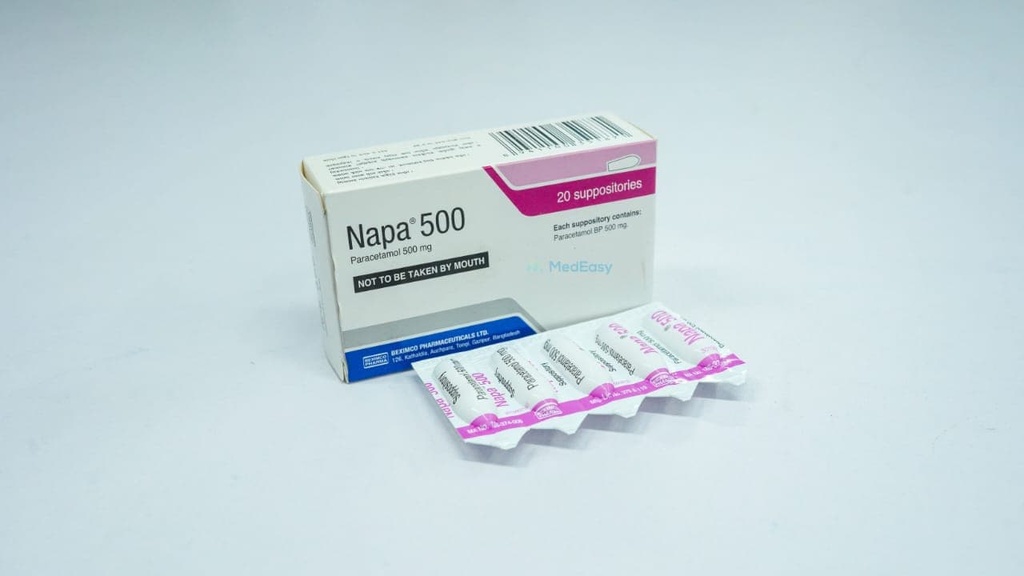 Napa500 mg Suppository/10 pes