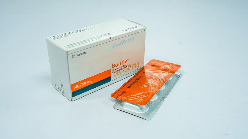 Bontiv 750 mg+50 mg Tablet/4 pes