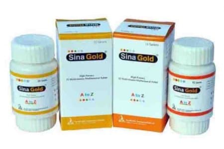 Sina Gold Tablet Multivitamin + Multimineral A-Z gold preparation