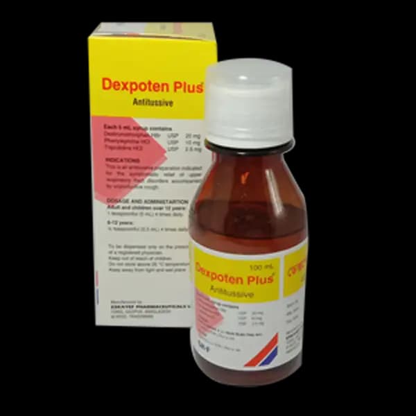 Dexpoten Plus100 ml Syrup Dextromethorphan + Phenylephrine + Triprolidine