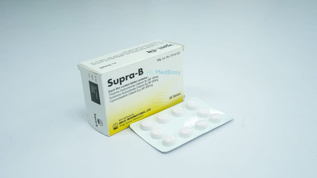 Supra-B Tablet Vitamin B1 + B6 + B12