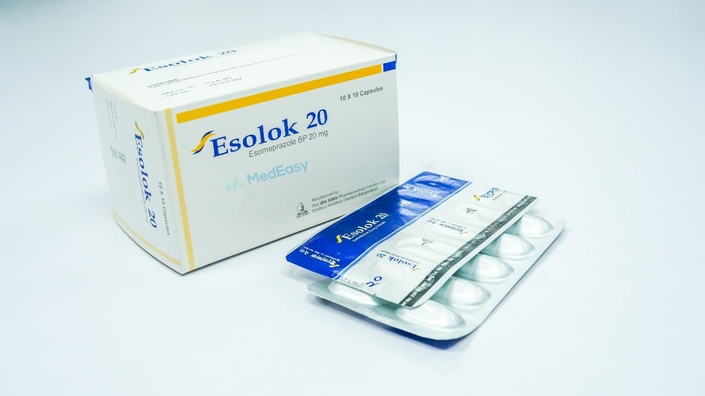 Esolok20 mg Capsule Esomeprazole Magnesium Trihydrate