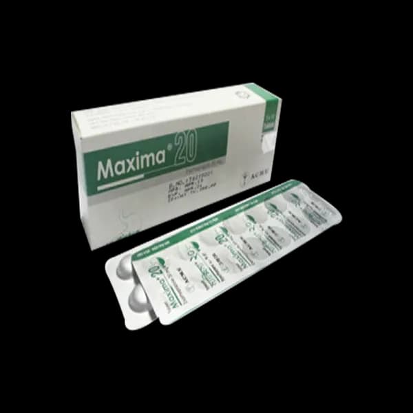Maxima20 mg Tablet Esomeprazole Magnesium Trihydrate