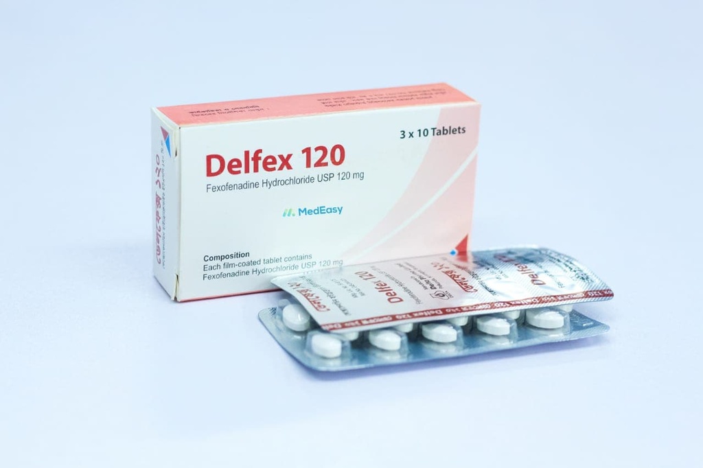 Delfex120 mg Tablet Fexofenadine Hydrochloride