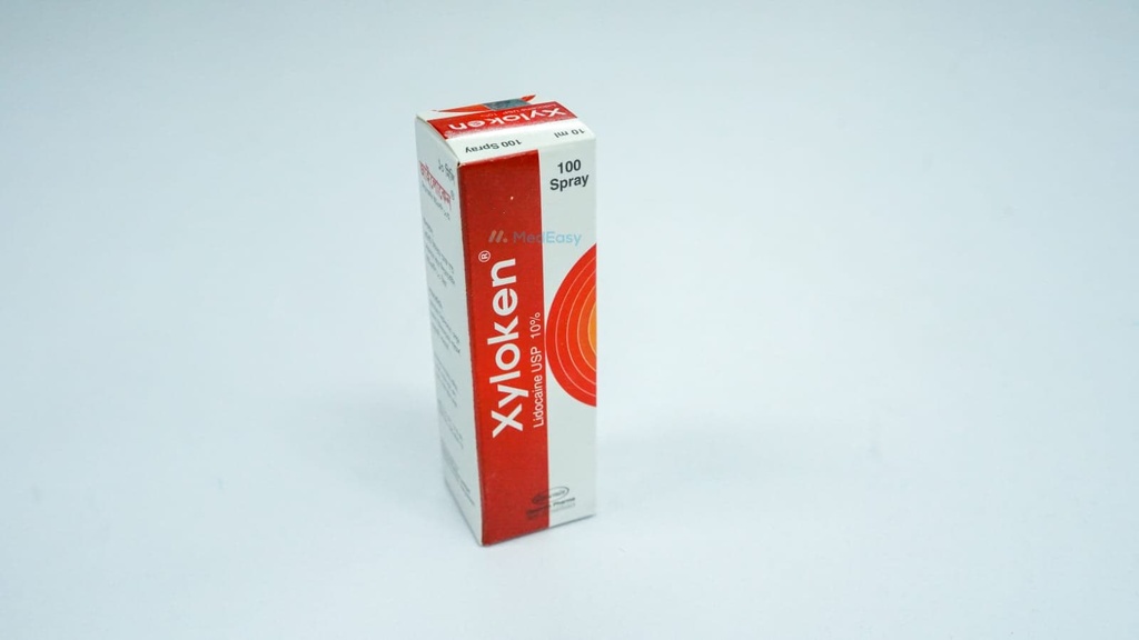 Xyloken10 ml Spray Lidocaine Hydrochloride