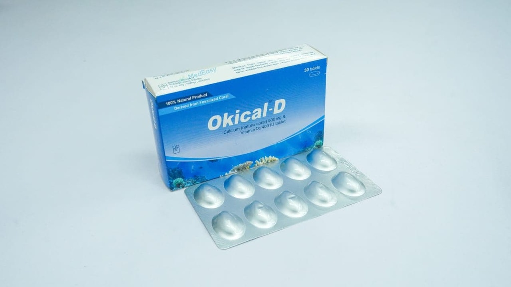 Okical-D Tablet Calcium Carbonate [Coral source] + Vitamin D3
