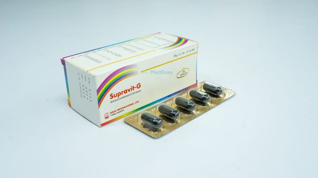 Supravit-G Capsule Multivitamin + Multimineral A-Z gold preparation