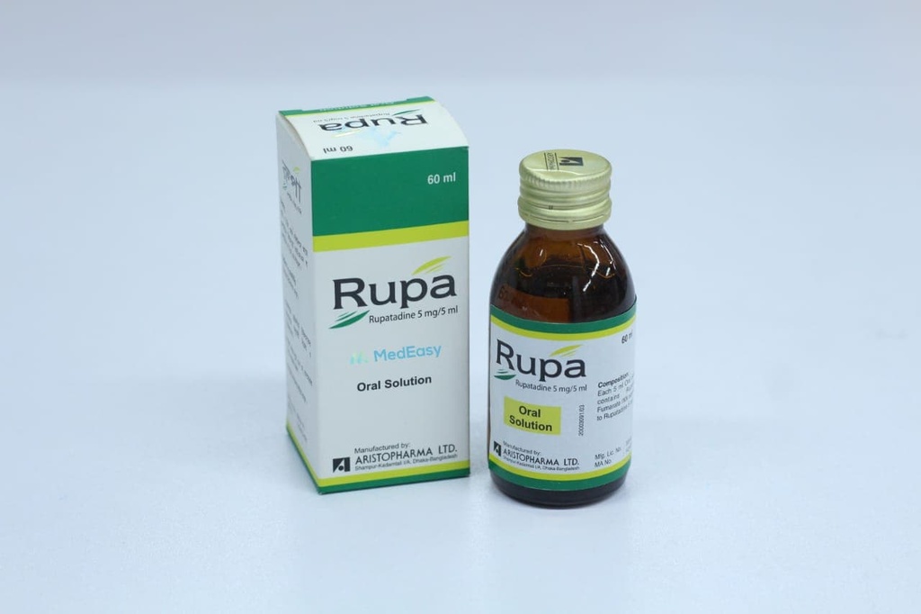 Rupa60 ml Oral Solution Rupatadine Fumarate