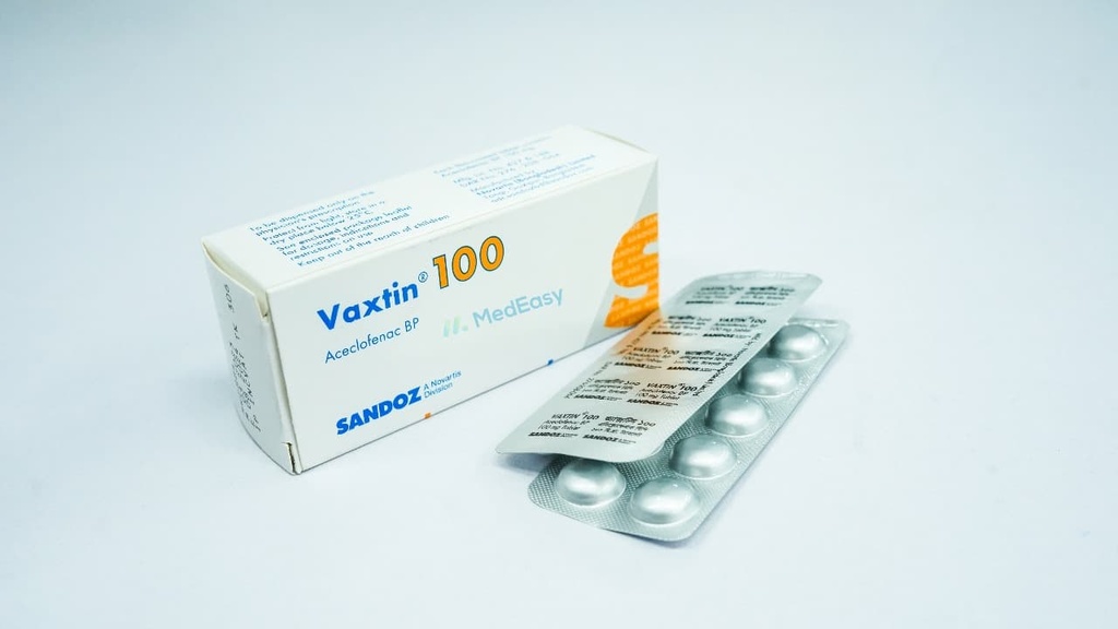 Vaxtin100 mg Tablet Aceclofenac