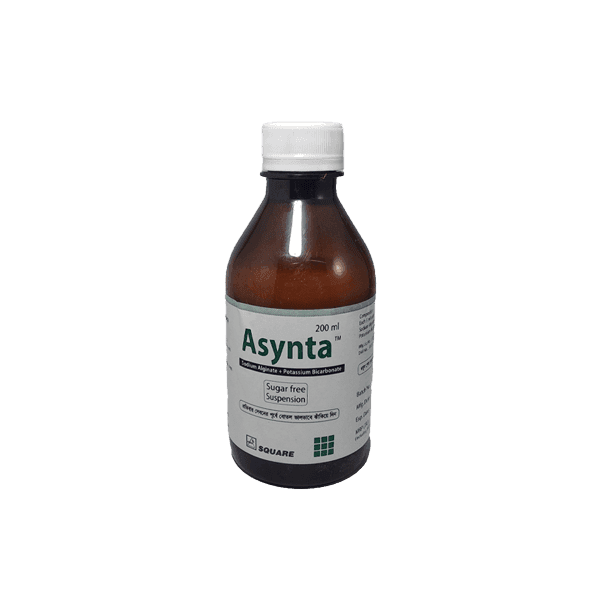 Asynta200 ml Oral Suspension Sodium Alginate + Potassium Bicarbonate