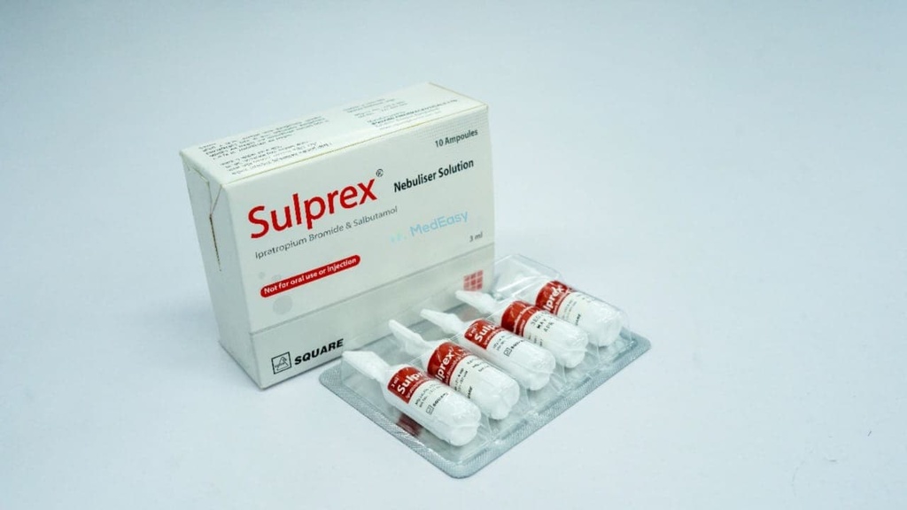 Sulprex3 ml Nebuliser Solution Salbutamol + Ipratropium Bromide