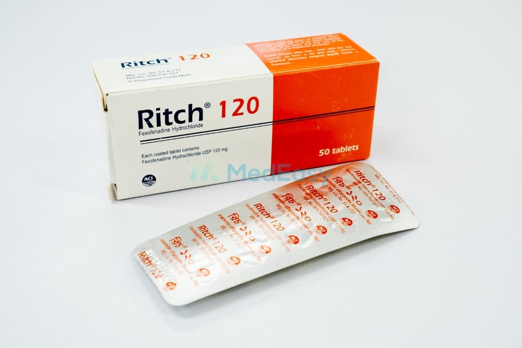 Ritch120 mg Tablet Fexofenadine Hydrochloride