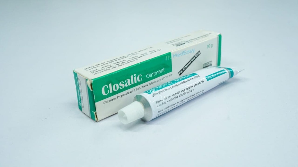 Closalic 30 gm0.05%+3% Ointment Clobetasol Propionate + Salicylic Acid