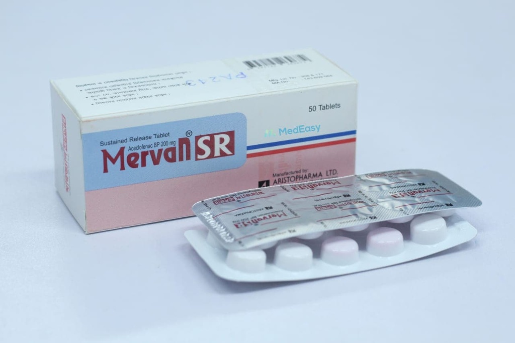 Mervan SR200 mg Tablet Aceclofenac